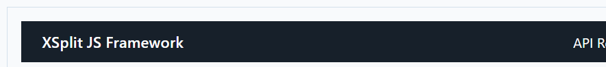 Documentation navbar rendered example