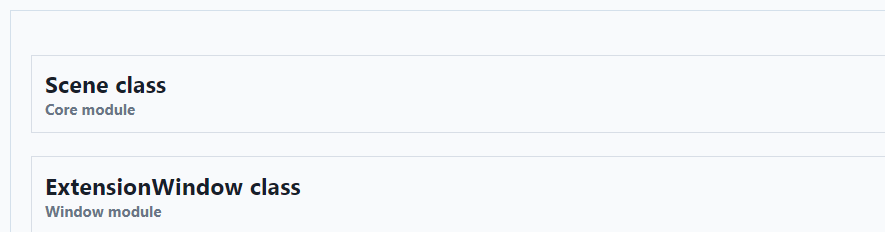 Search results rendered example
